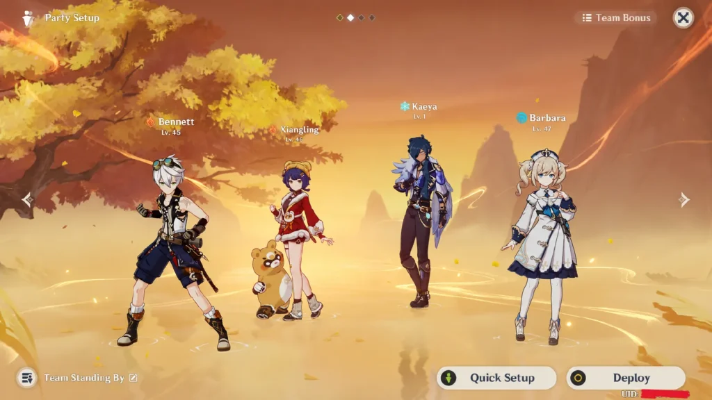Free-to-play-current-party-setup-Genshin-Impact