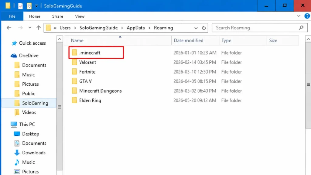 Minecraft mods folder location on Windows