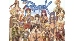 Ragnarok Online class selection screen showing first-job characters including Swordsman, Mage, Archer, Acolyte, Merchant, and Thief