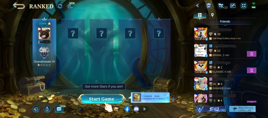 MLBB ranked ladder screenshot