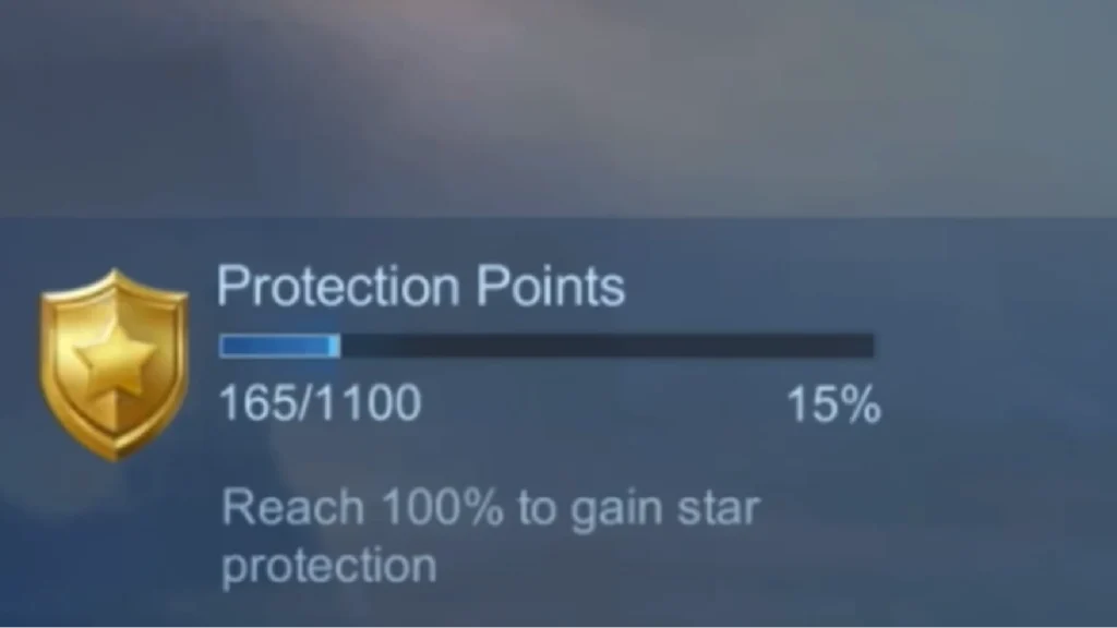 MLBB Star Protection Card activation popup after a ranked loss